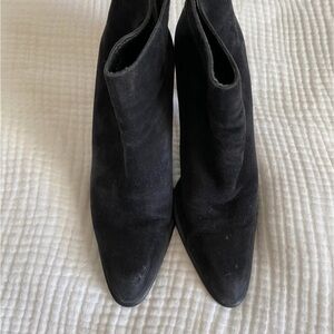Nine West Black Suede Ankle Booties
